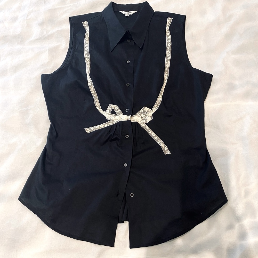 Paul Smith blue cotton sleeveless top blouse